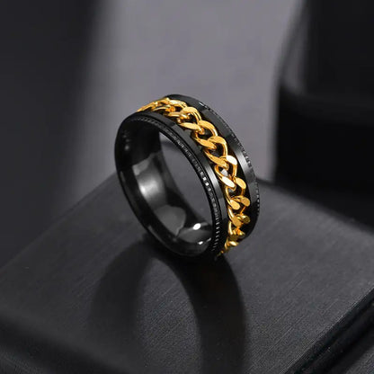 Rotatable Chain Fidget Ring